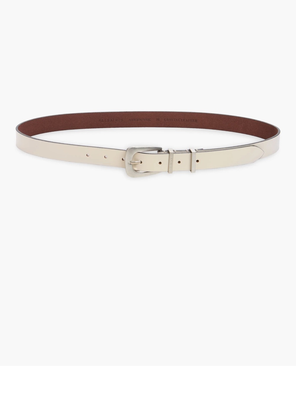 All Saints Double Keeper Leather Belt NWT